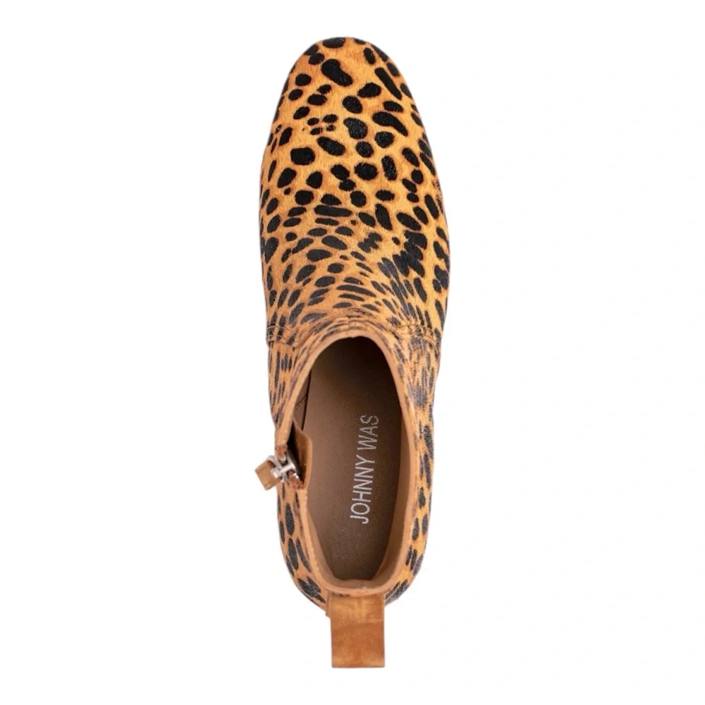 JOHNNY WAS Leopard Heeled Boot - Picture 3 of 8